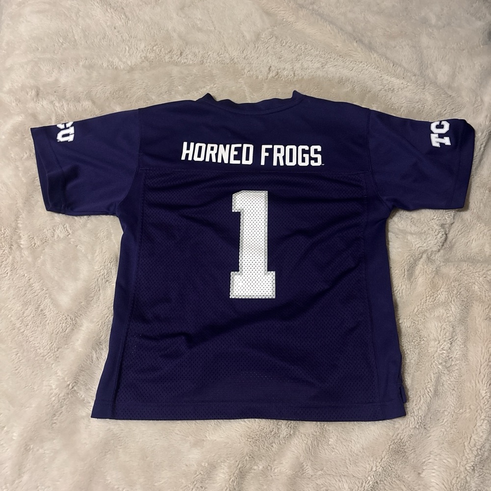 Rivalry Threads Purple and White Jersey Classic Athletic Design